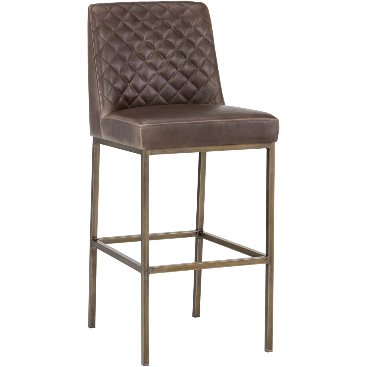 SUNPAN 104903 Leighland 42 inch Havana Dark Brown Barstool